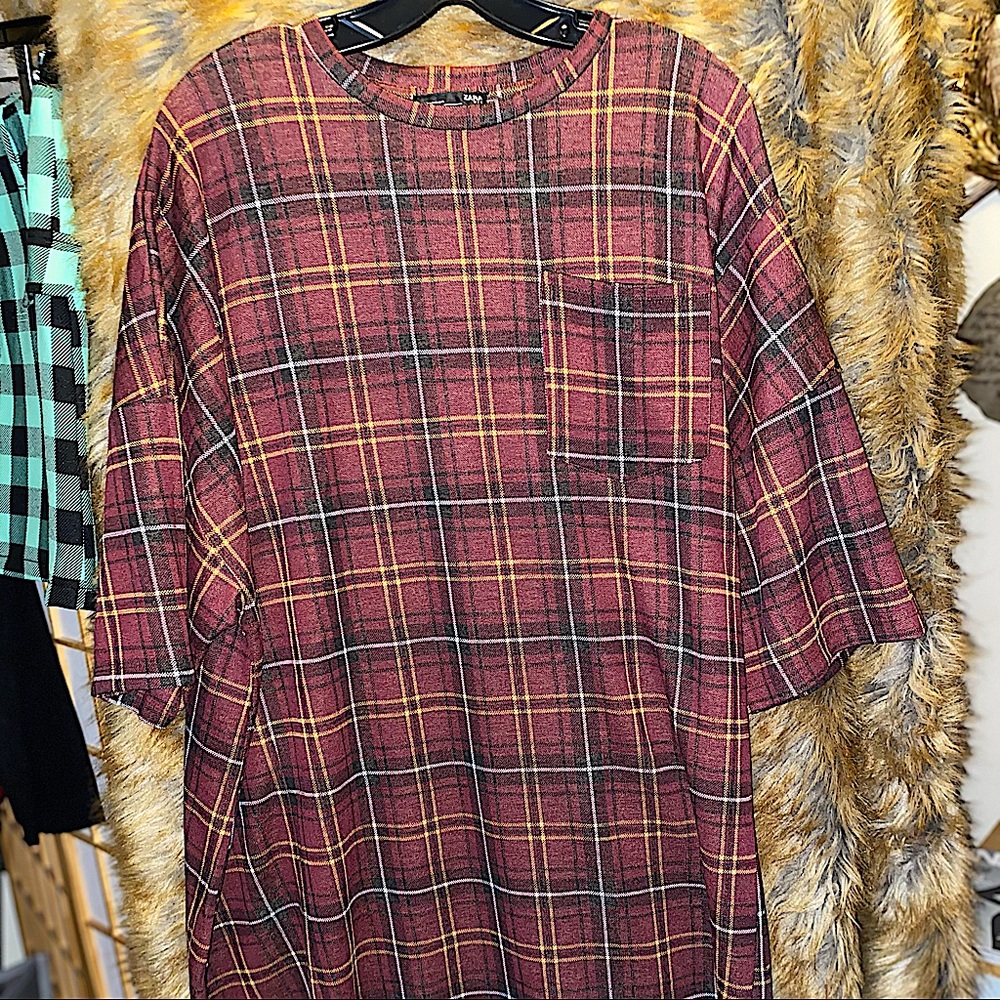 Plaid Zara shirt/dress never worn.